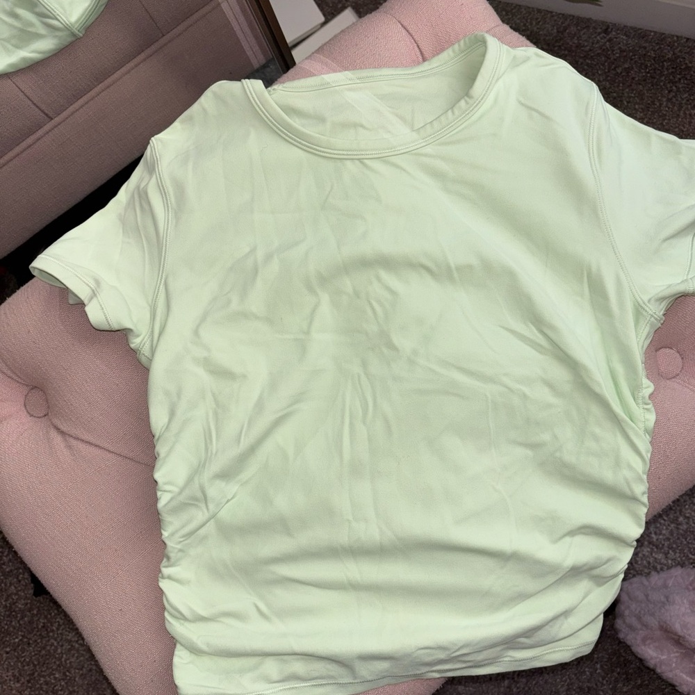 Lululemon Cropped Rouched Align Tee